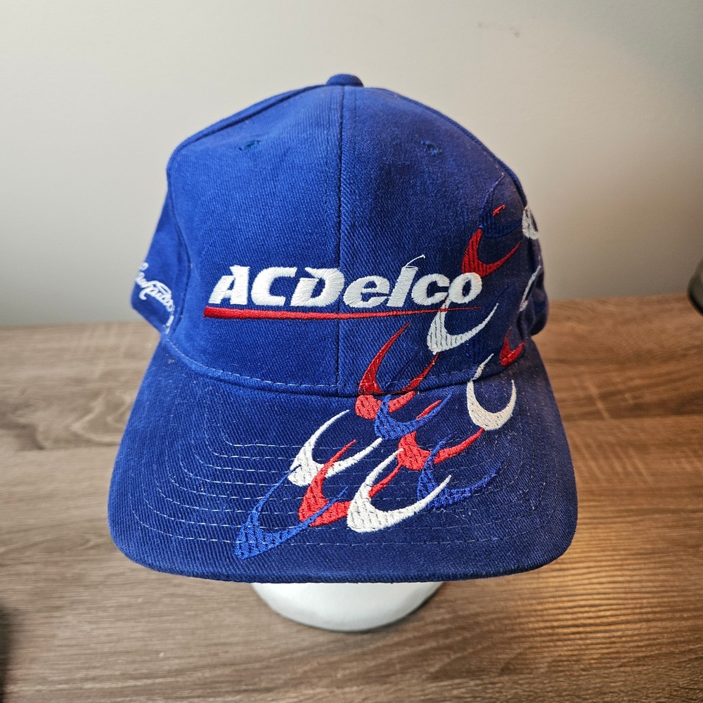 Chase Authentics Dale Earnhardt Jr AC Delco Blue Snapback Hat NASCAR‎ Racing Cap